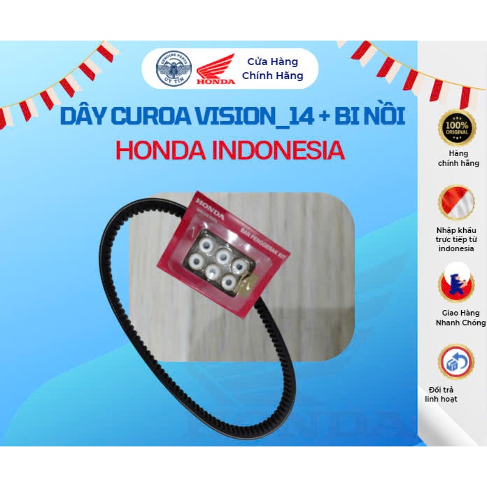 DÂY CUROA VISION 14 KÈM BI NỒI CHÍNH HÃNG HONDA INDONESIA (23100-K44-BA0)