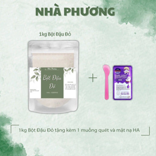 Bột Đậu Đỏ nguyên chất gói 250gr,500gr và 1kg (chi tiết quà tặng trong phần mô tả) - Bột Nhà Phương