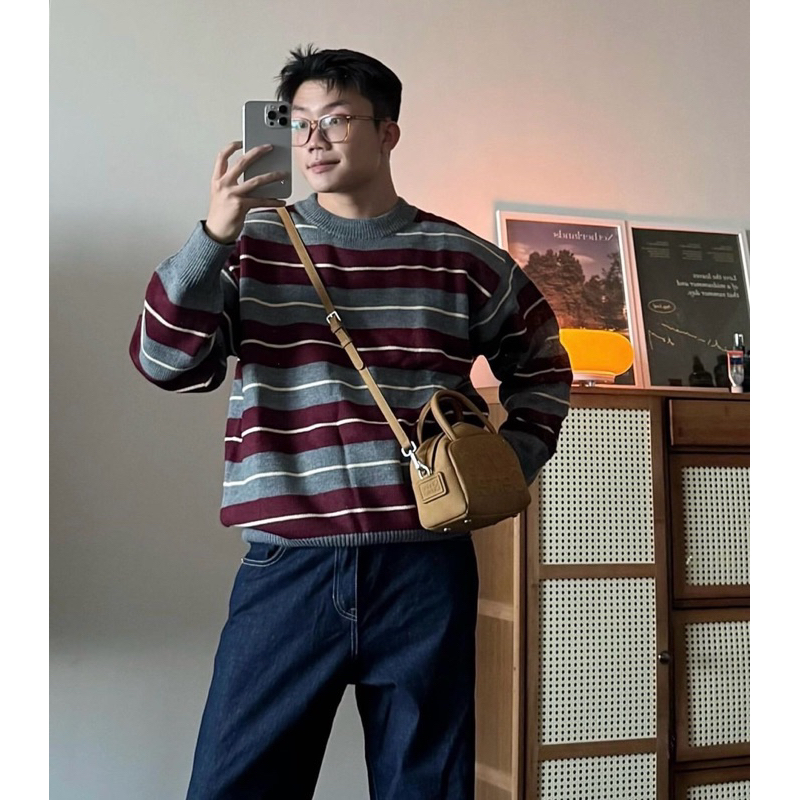 Áo len kẻ Zoewatson by OriginaL