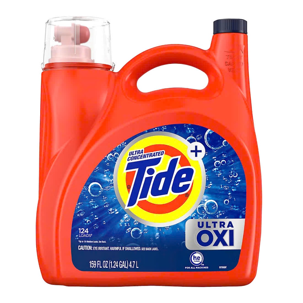   Hàng Mỹ  Nước giặt Tide Ultra Oxi 124 Loads 4.7L 
