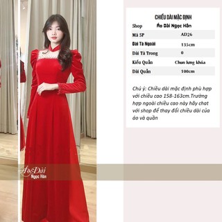 Áo Dài Cô Dâu Cưới Hỏi AD26