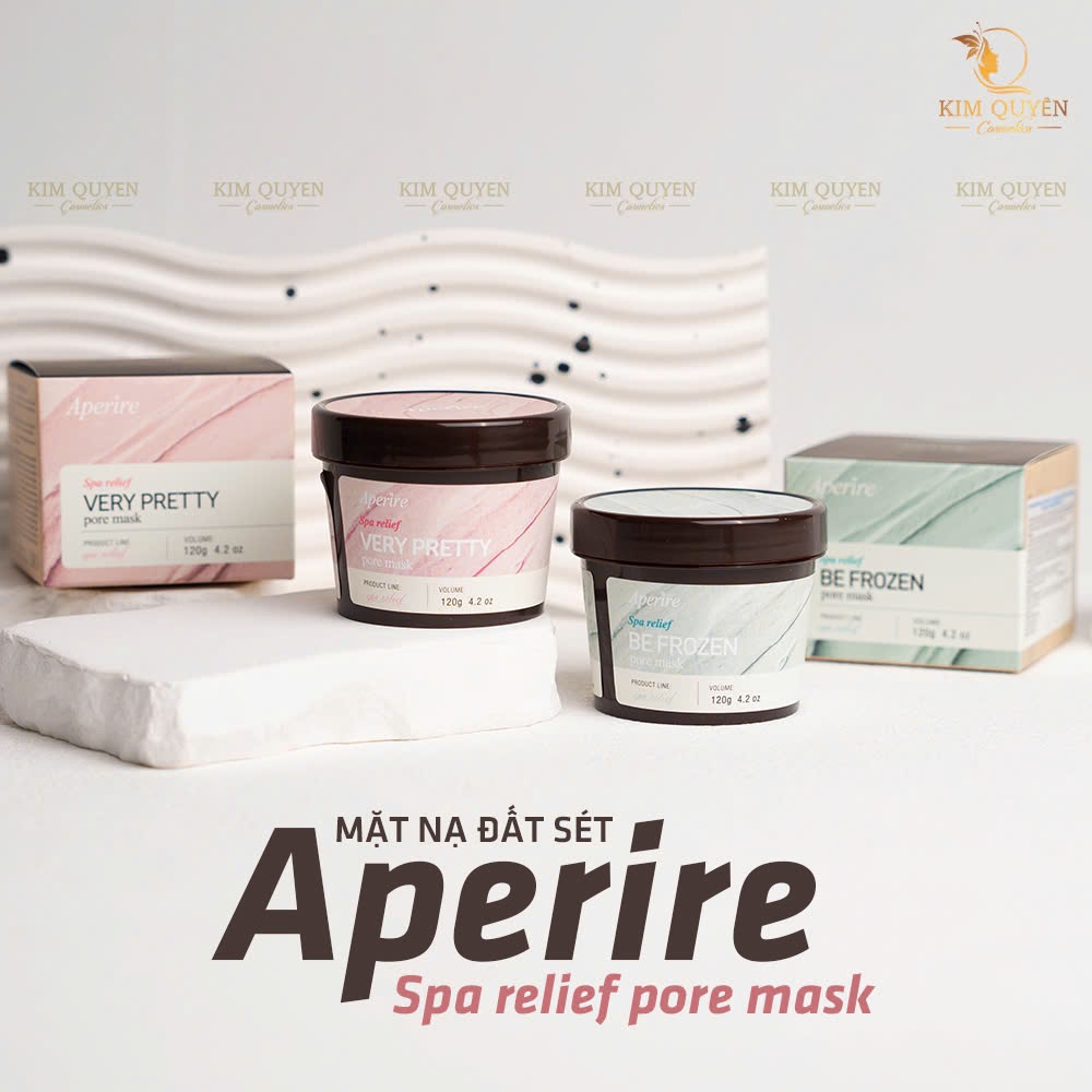 [APERIRE]Mặt nạ đất sét Aperire Relief BE FROZEN/VERY PRETTY Pore Mask 120g làm sáng hút dầu nhờn