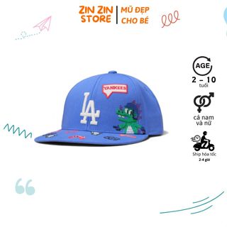 [GIẢM SỐC] Mũ lưỡi trai trẻ em màu xanh dương hoạt hình ngộ nghĩnh cho các bé đội đi chơi