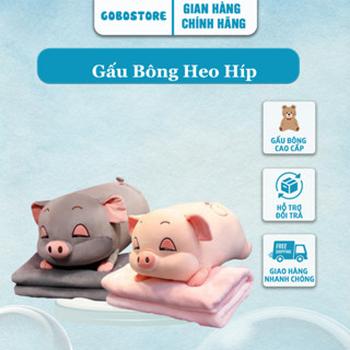 Gấu Bông Heo híp Gấu Bông Gabostore88 - Gấu Bông Heo Phê Cần Siêu Mềm Mịn, Gấu Bông Cao Cấp