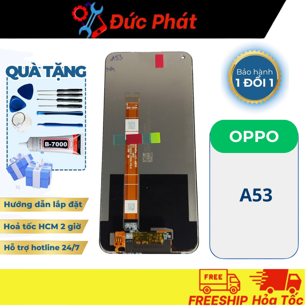 Màn Hình Thay Thế OPPO A53 (Tặng keo dán & bộ sửa)