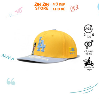 Mũ Snapback hoạt hình Mickey cho trẻ, Nón lưỡi trai cao cấp phù hợp các bé từ 2-10 tuổi siêu xinh