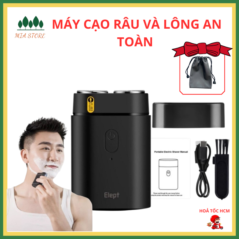 Máy cạo râu, lông Elept có thể cạo râu và lông vùng kín, body, lông tay chân, nách an toàn  Bảo Hành 12 tháng