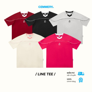 Áo Thun CEMMERY Local Brand Chính Hãng Line Tee Áo Thun Unisex Nam Nữ 5 Màu