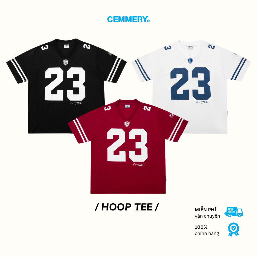 Áo Thun CEMMERY Local Brand Chính Hãng Hoop Tee Unisex Hình In 3 Màu | BigBuy360 - bigbuy360.vn