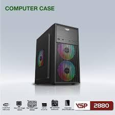 Vỏ Case máy tính VSP 2894 được sơn tĩnh điện kết hợp quạt tản nhiệt thích hợp cho văn phòng