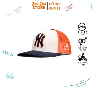 Mũ Snapback NY, nón kết lưỡi trai lưới cao cấp cho trẻ em từ 2 đến 10 tuổi giá siêu ưu đãi phong cách hiện đại