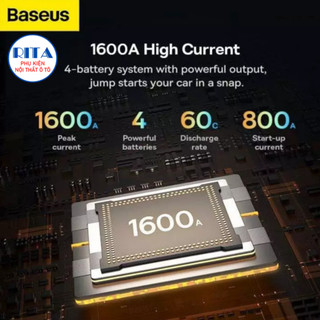 Kích Bình Ô Tô Baseus Super Energy Pro+ 1600A (Pin 16.000mAh - Dòng Kích 1600A) - Hàng Chính Hãng