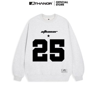 Áo Sweater ATHANOR Local Brand Dáng Rộng Nỉ Bông Nam Nữ Xám Tiêu Mẫu SỐ 25