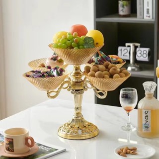 Khay Mứt Tết Sang Trọng Phong Cách Châu Âu 5 Cánh Xoay Dùng Trang Trí, Đựng Mứt, Bánh Kẹo