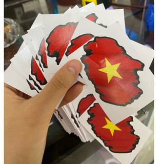 Tem lá cờ Việt Nam ( dán xe,dán điện thoại,laptop...)