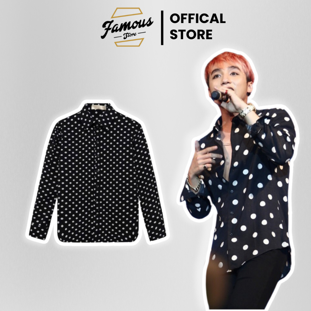 [ FULL TAG ] Áo sơ mi nam dài tay chấm bi Nhỏ - Polka Dot S Shirt nam nữ Sơn Tùng MTP