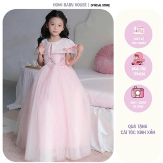  Váy công chúa cho bé gái đầm Mina Dress HOMI BABY HOUSE dự tiệc dạo phố 