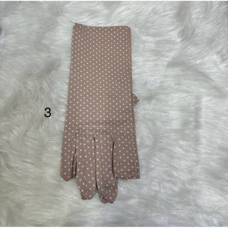 Găng tay nữ chống nắng vải thun lạnh chấm bi-bao tay nữ
