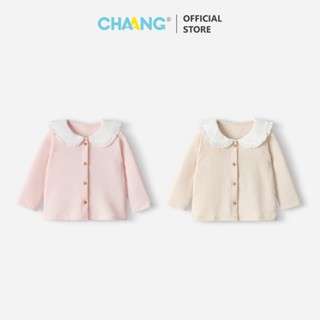 [CHAANG 6M-5Y] Áo cardigan len cổ bèo cho bé gái thu đông Lennie Chaang