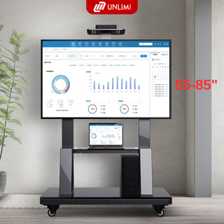 Giá treo tivi di động 55 - 85 INCH kệ treo tivi có bánh xe tiện lợi khung thép dày thương hiệu UNLIMI- UM172