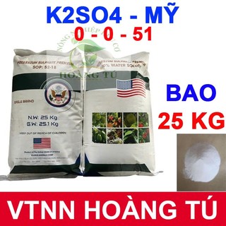 Kali Sunphat MỸ (K2SO4 - SOP): K2O = 52%; S = 18% (gói 1kg)