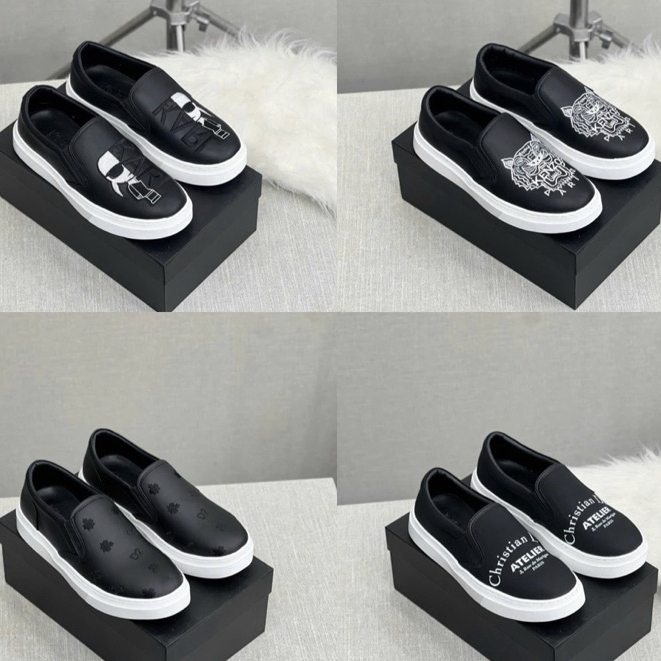 Giày Lười Nam Zara - Slipon - Giày DG - GC - DSQ Mẫu Mới Trẻ Trung Cá Tính Da PU Bền Đẹp