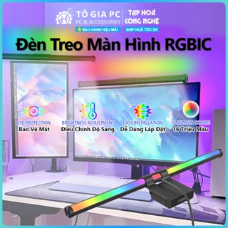 Đèn treo màn hình máy tính PC RGBIC Pro bảo vệ mắt chống ánh sáng xanh, đèn chống cận LED RGB hắt tường