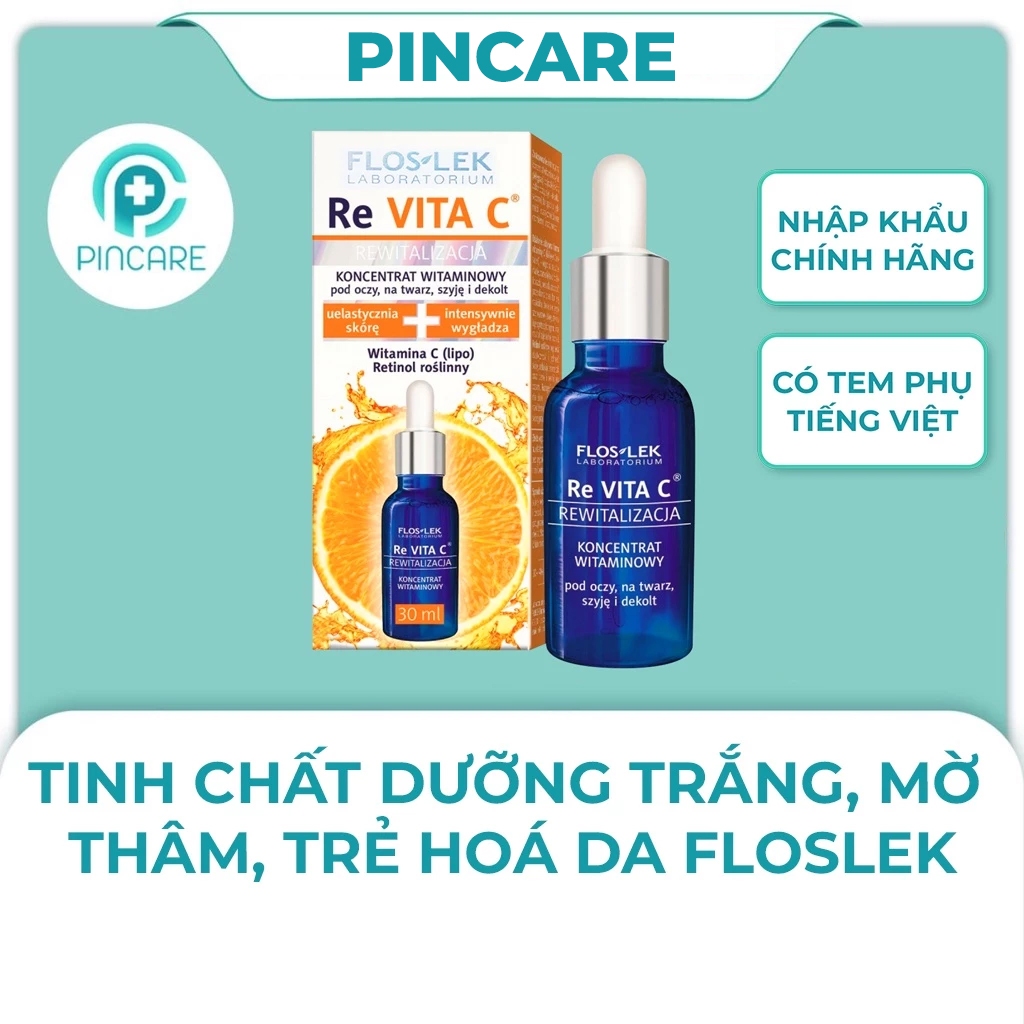 Tinh chất dưỡng trắng và trẻ hóa da Floslek Re Vita C 30ml - Hàng chính hãng - PINCARE Health & Beauty