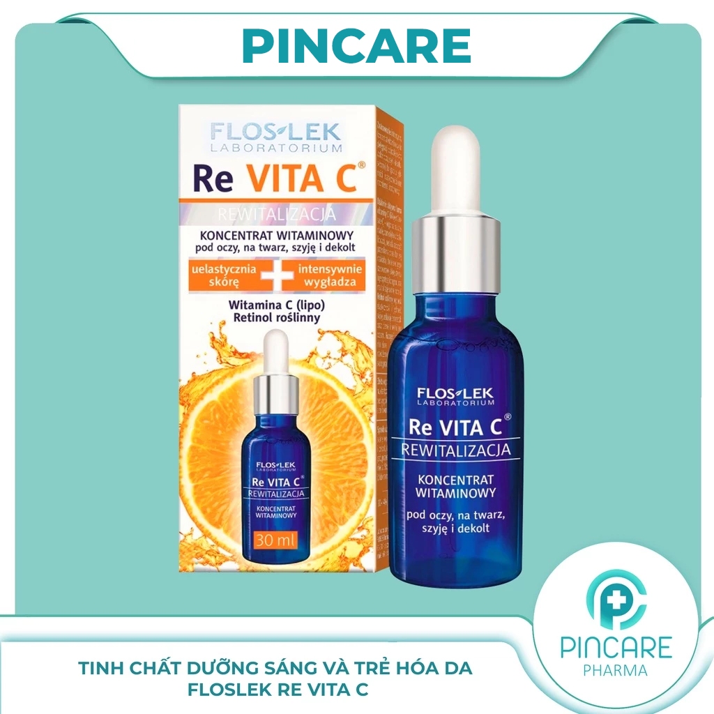Tinh chất dưỡng trắng và trẻ hóa da Floslek Re Vita C 30ml - Hàng chính hãng - PINCARE Health & Beauty