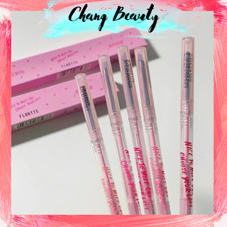 [Flortte] Bút Chì Kẻ Mày Flortte thiết kế hai đầu siêu mảnh chống thấm nước, bền màu dễ kẻ cho người mới bắt đầu 0.05g