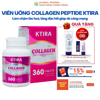 Viên Uống COLLAGEN PEPTIDE KTIRA Tăng Độ Đàn Hồi Và Săn Chắc Cho Làn Da, Cải Thiện Nám, Tàn Nhang