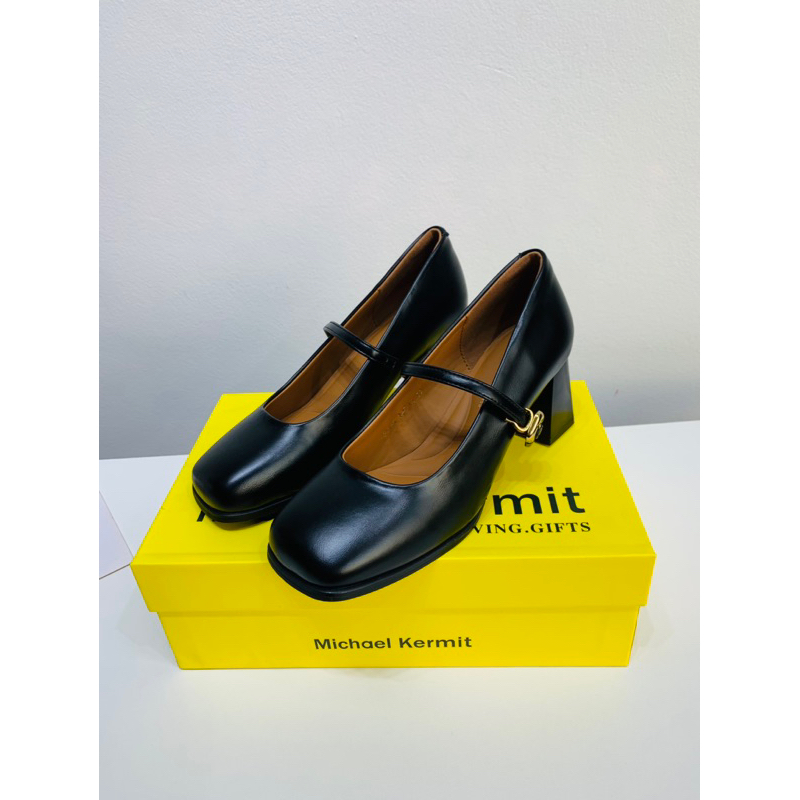 GIÀY NỮ MŨ VUÔNG GÓT VUÔNG CAO 7CM SANG CHẢNH