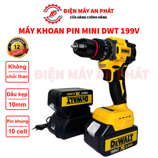  Máy khoan pin mini cầm tay KHÔNG CHỔI THAN DWT 199V đầu 10mm máy bắn vít 3 chức năng siêu mạnh mẽ 