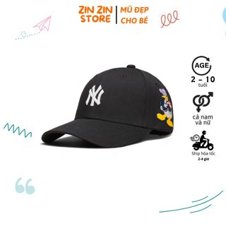 [GIẢM 30%] Mũ lưỡi trai trẻ em chú vịt Donal màu đen, nón kết cao cấp dành cho các bé đi chơi đi du lịch