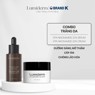 Combo Dưỡng Da x2 Trắng Sáng Lumiderm Vita Niacinamide 20% Cream + Vita Niacinamide 20% Serum