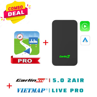 Carplay và Android Auto Không Dây Carlinkit 2Air 5.0 - Combo Kèm Vietmap Live Pro - Hàng Chính Hãng