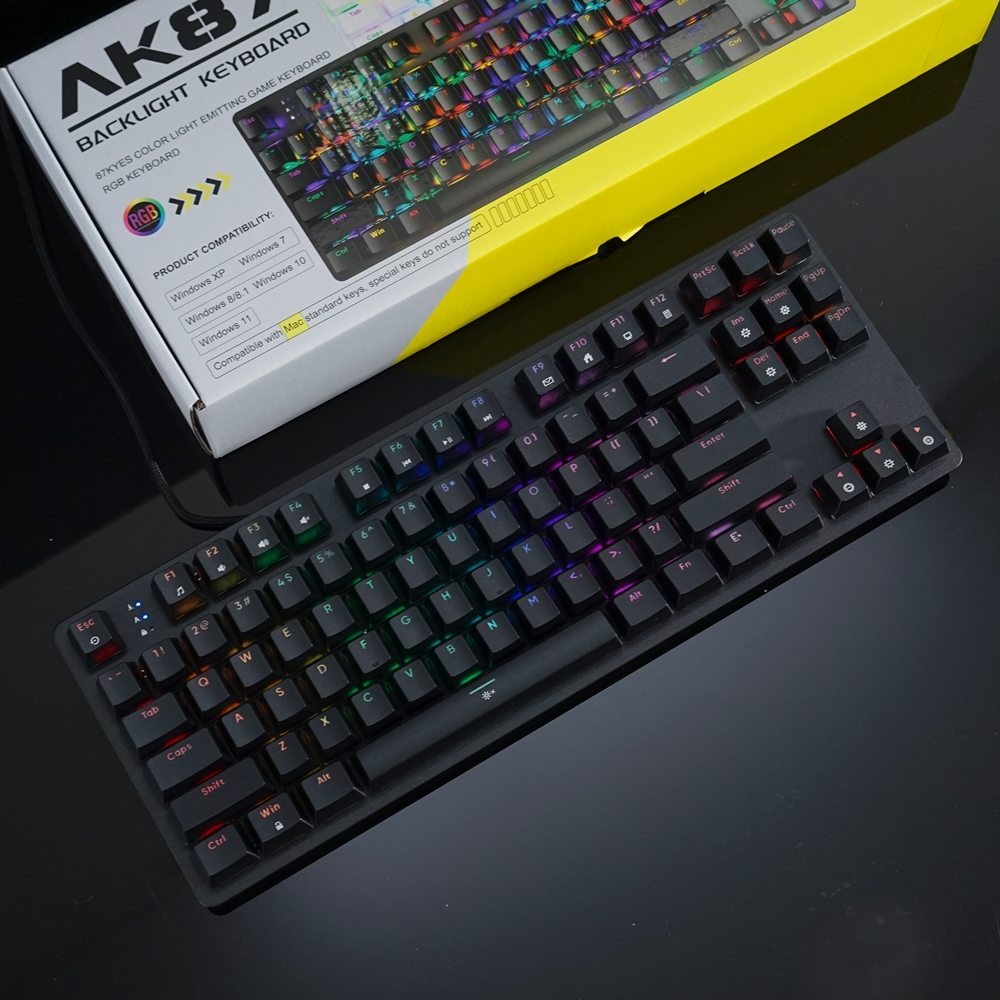 BÀN PHÍM CƠ GAMING ASESTEK AK61, AK68, AK87, AK104 led RGB 20+ CHẾ ĐỘ Blue Switch | BigBuy360 - bigbuy360.vn