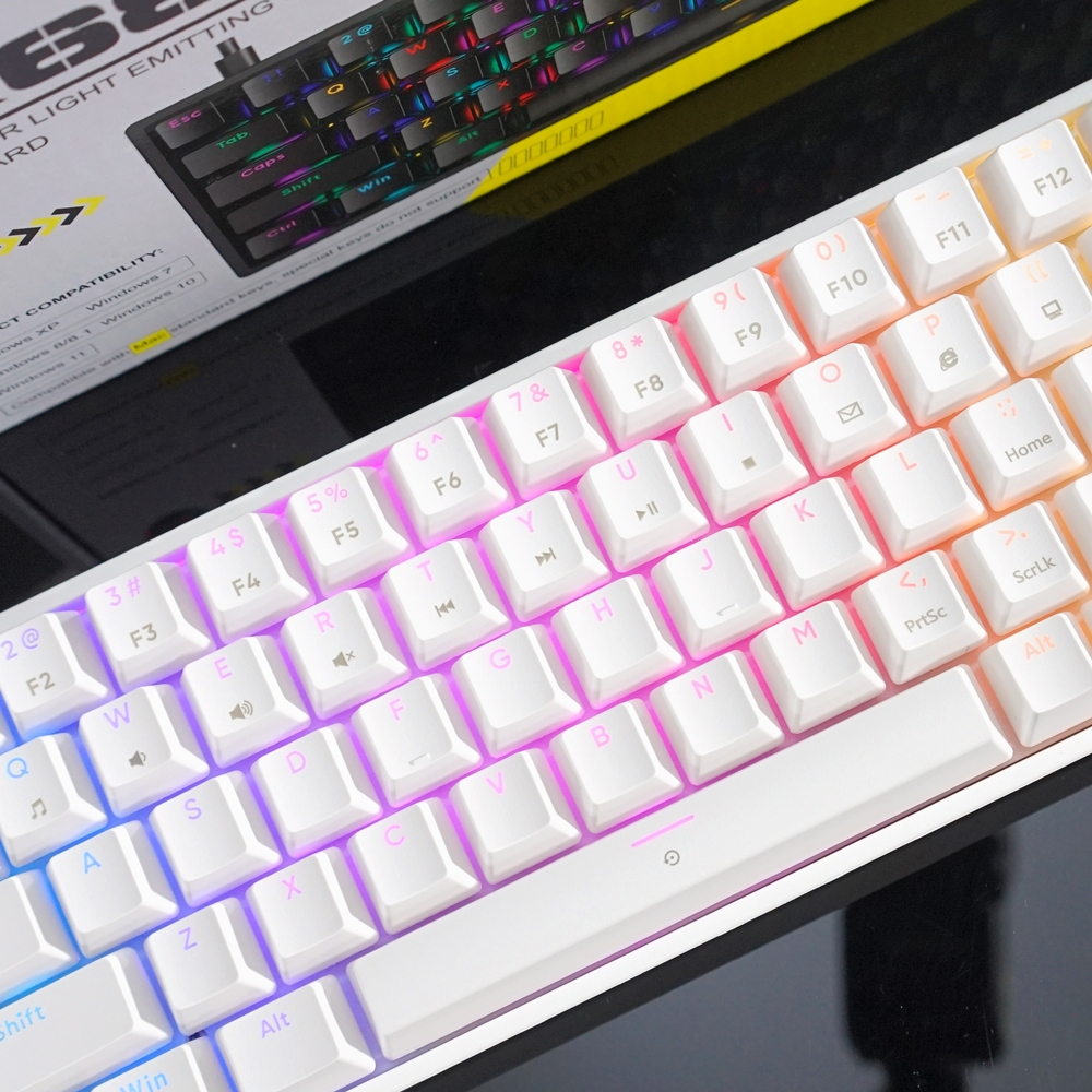 BÀN PHÍM CƠ GAMING ASESTEK AK61, AK68, AK87, AK104 led RGB 20+ CHẾ ĐỘ Blue Switch | BigBuy360 - bigbuy360.vn