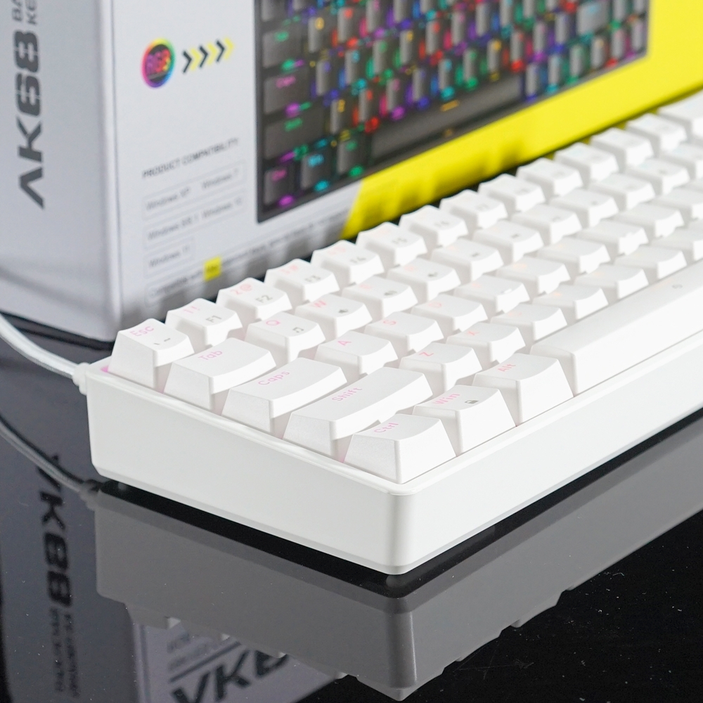 BÀN PHÍM CƠ GAMING ASESTEK AK61, AK68, AK87, AK104 led RGB 20+ CHẾ ĐỘ Blue Switch | BigBuy360 - bigbuy360.vn