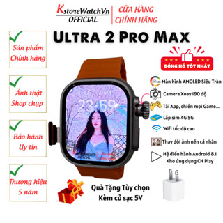 Đồng Hồ Thông Minh Lắp Sim 5G S9 Ultra 2 3 Pro Max Màn Hình Amoled Chơi Game Tải Ứng Dụng