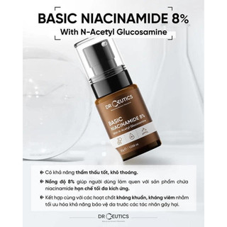 Tinh Chất DrCeutics Niacinamide Basic 8% DrCeutics Cho Da Dầu Mụn