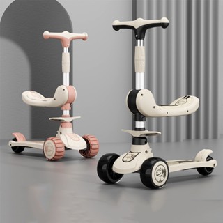 Xe scooter cho bé từ 2 tuổi, bánh xe phát sáng, có âm thanh ca nhạc, chịu lực 100kg