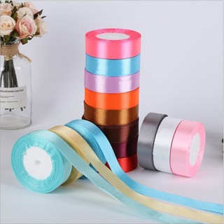 [Cuộn 5 mét] Ruy băng lụa bản 1cm, 2cm, 4cm trơn