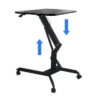 Bàn Laptop Thông Minh, Bàn Học Làm Việc Di Động Nâng Hạ Chiều Cao Có Bánh Xe Phù Hợp Mọi Đối Tượng