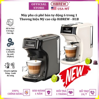 Máy pha cà phê 6 trong 1 HiBREW H1B Espresso, Viên Nén Nespresso, Nescafe Dolcegusto, Kcup, Túi ESE POD và Trà -BH 1 NĂM