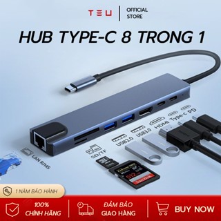 USB C Hub Type C Cổng chia chuyển đổi đa năng Macbook, đầu chuyển đổi type c to HDMI 4K 30Hz/ USB 3.0/ Type C/ PD/ lan