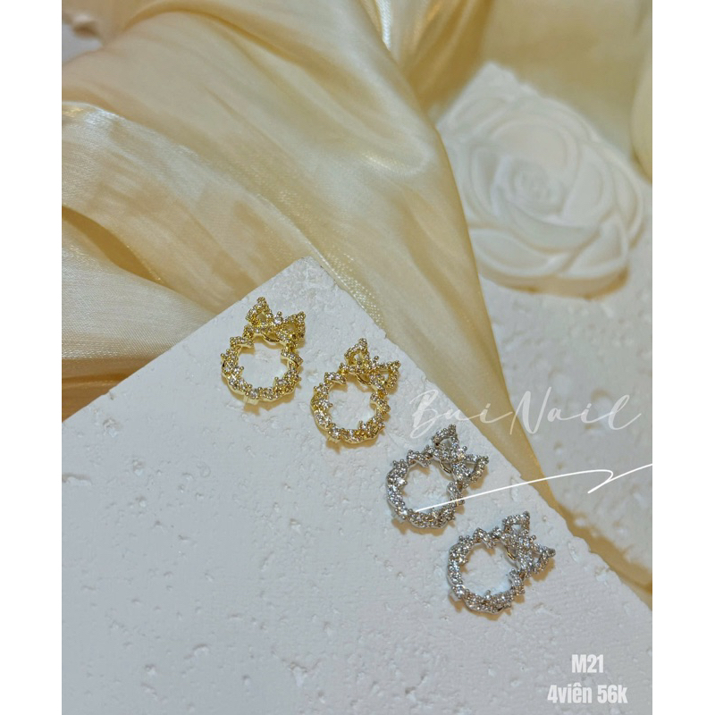 CHARM CAO CẤP VÒNG ĐÁ M21 SET 4 VIÊN 2 MÀU