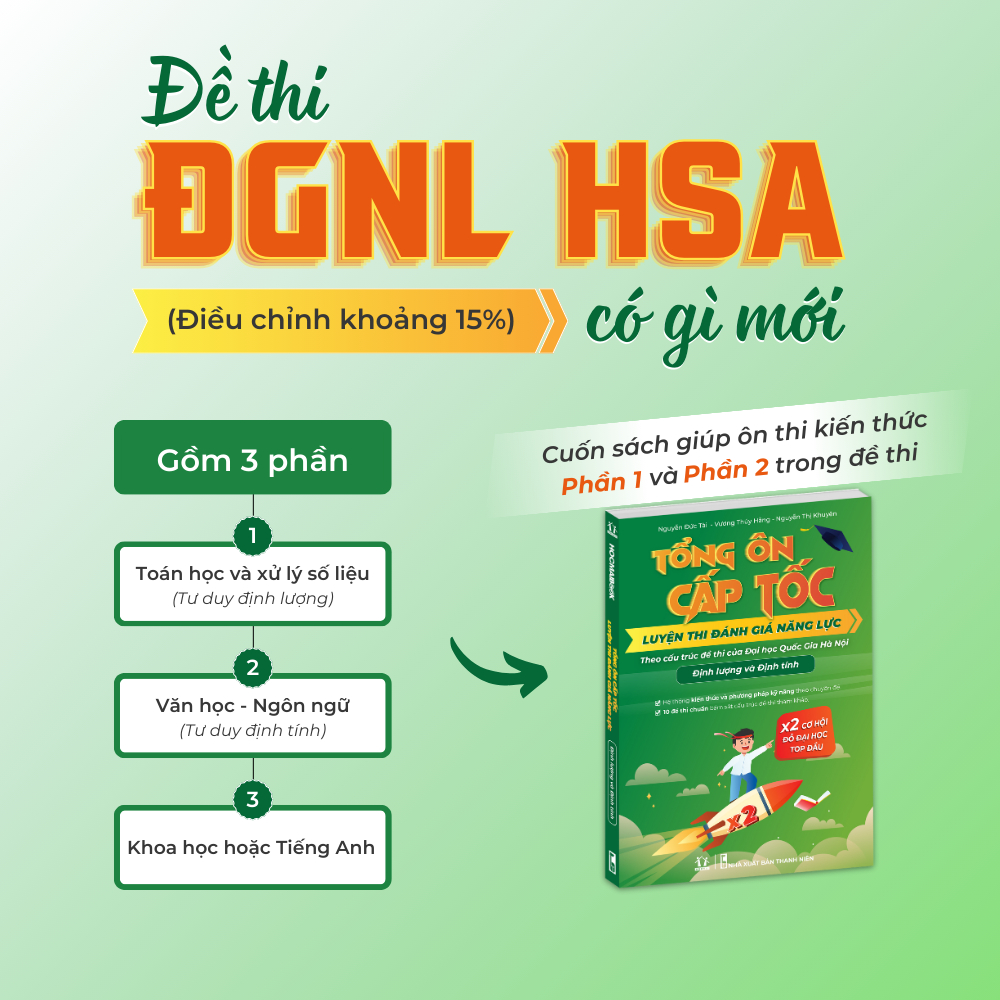 [HSA 2025] Sách Tổng ôn cấp tốc luyện thi Đánh giá năng lực - ĐHQG HN - HOCMAI | BigBuy360 - bigbuy360.vn