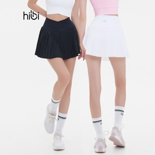 Chân Váy Thể Thao Hibi Sports SK004, Kiểu Lưng Chéo Xếp Ly, Chất Vải Xi x Lu Fabric Cao Cấp
