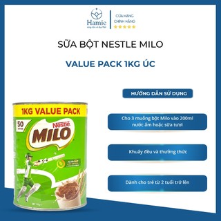 Sữa Bột Nestle Milo Value Pack 1kg Úc - Sữa Milo Úc